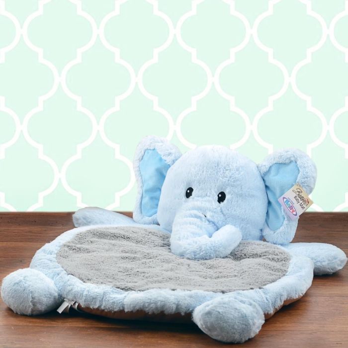 Bestever Blue Elephant Baby Mat