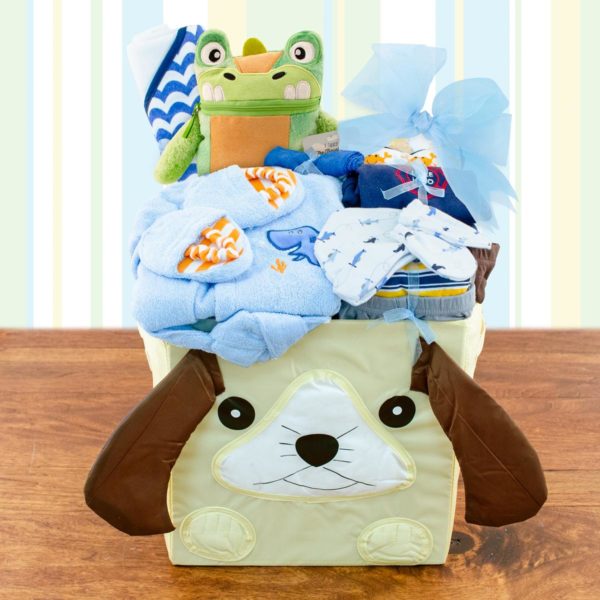 Baby Boy's First Wardrobe Gift Basket