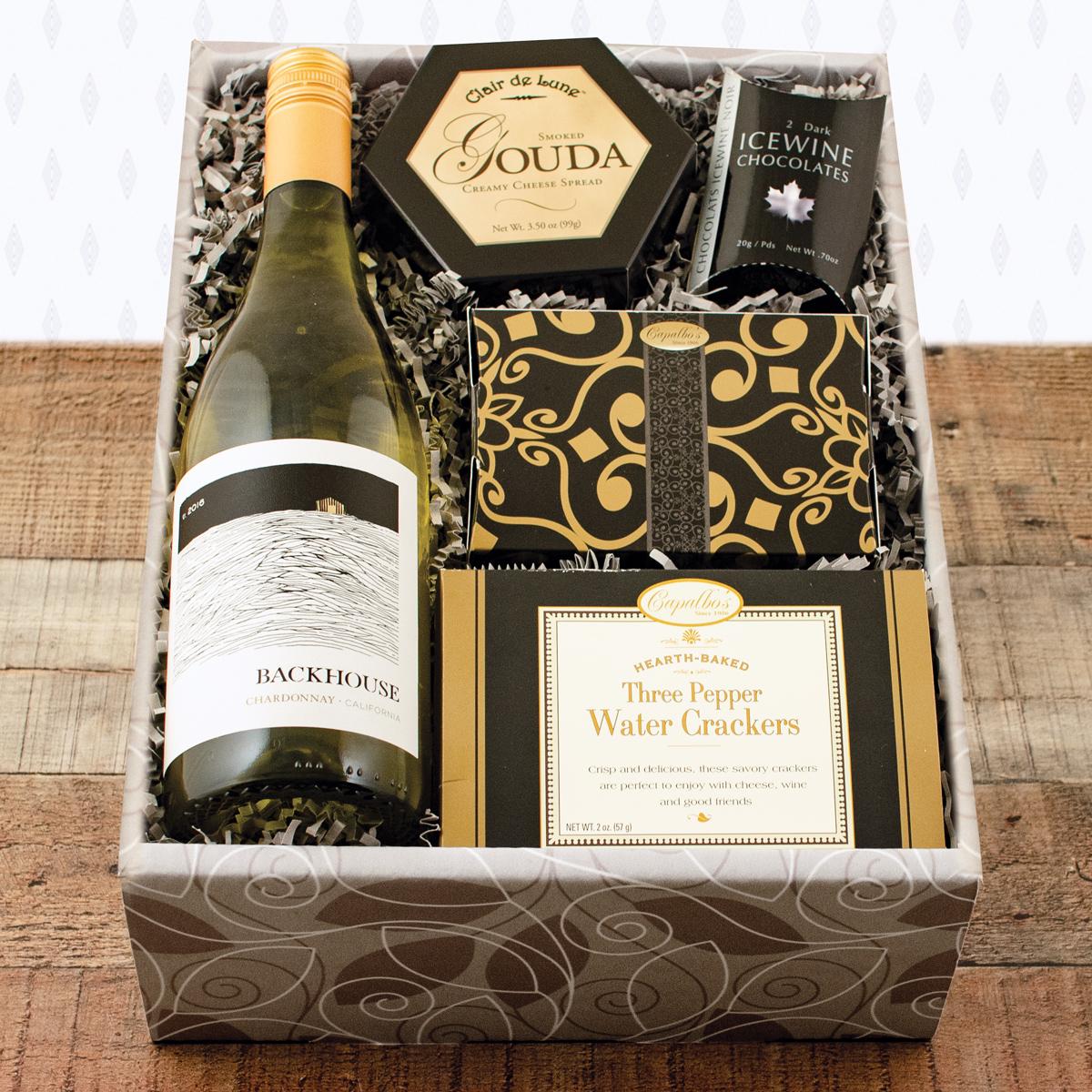 White Wine & Snax Gift Box