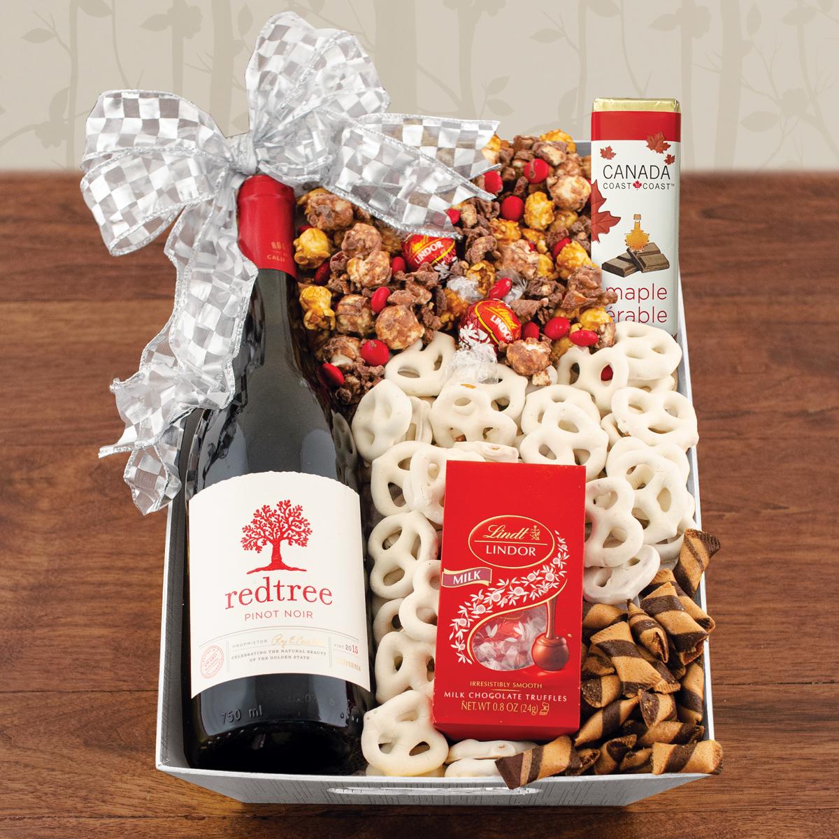 Good Cheer Red Wine Gift Basket