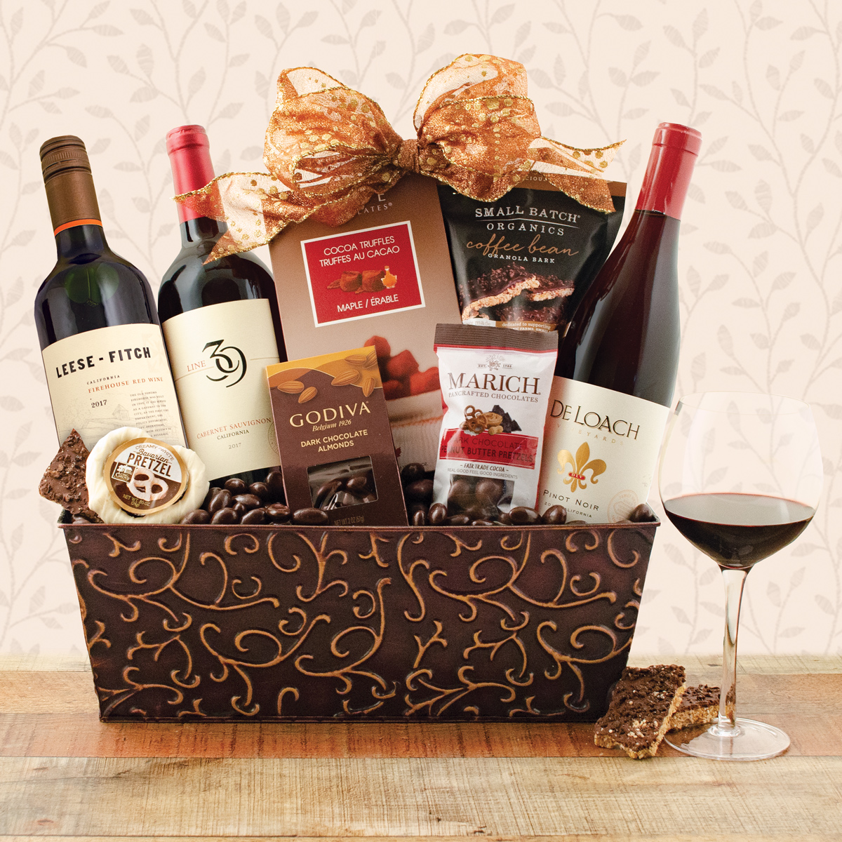 California Red Wine Trio Gift Basket