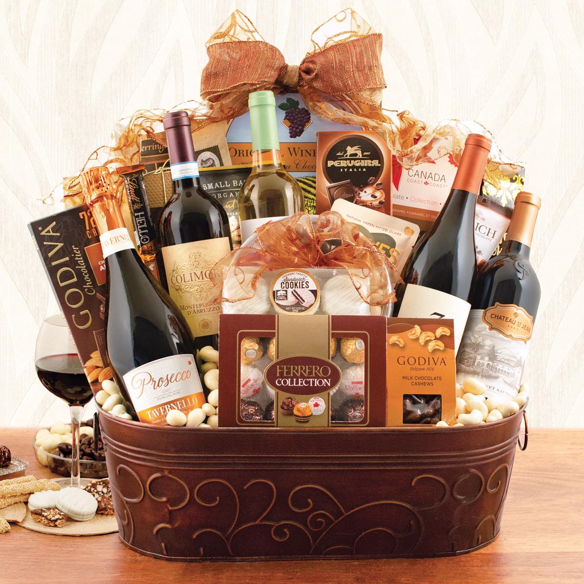 Giant Statement Wine Gift Basket