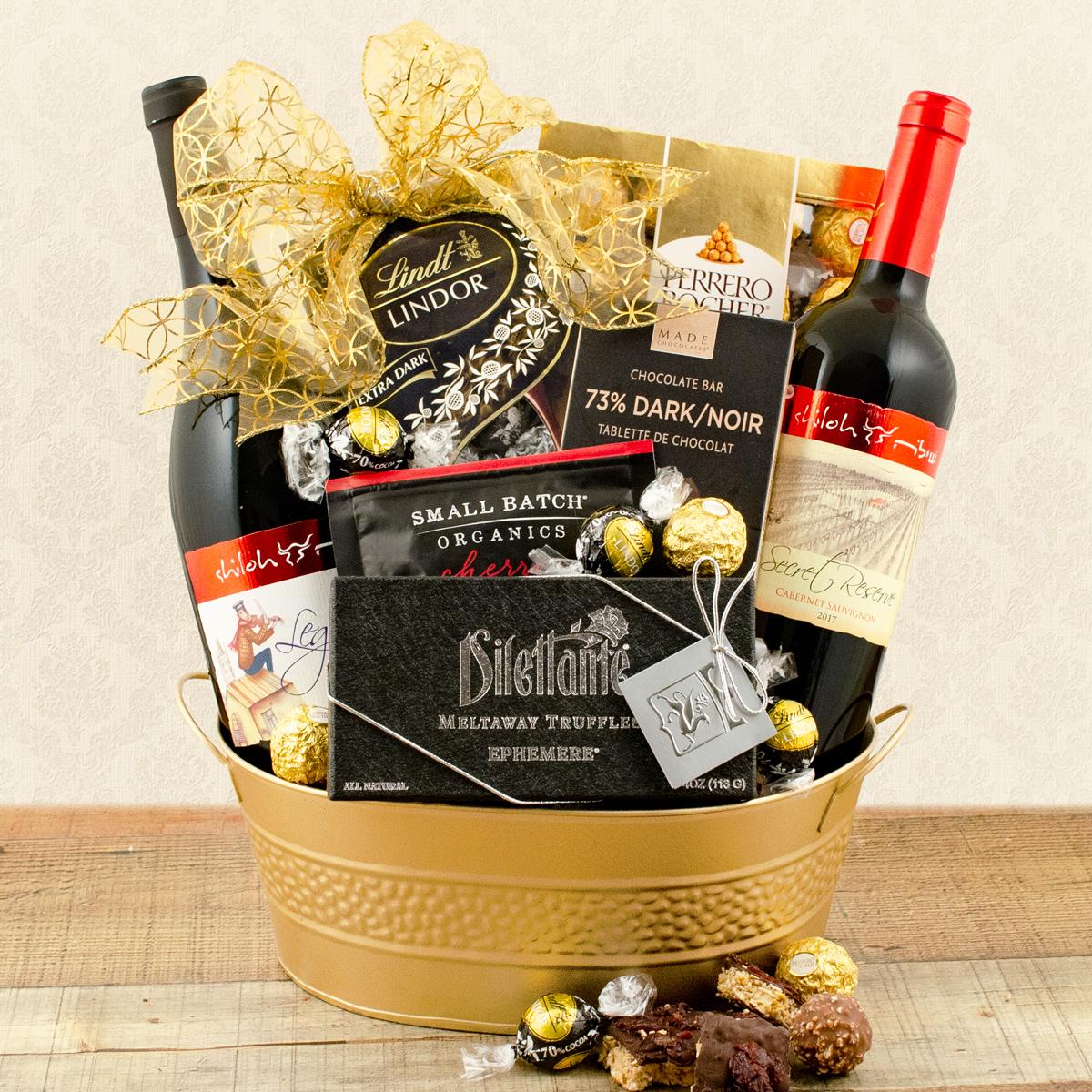 Shiloh Red Wine Duo Gift Basket