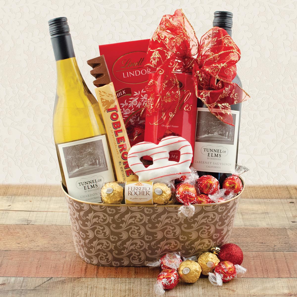 Yuletide Treasures Wine Duo Gift Basket