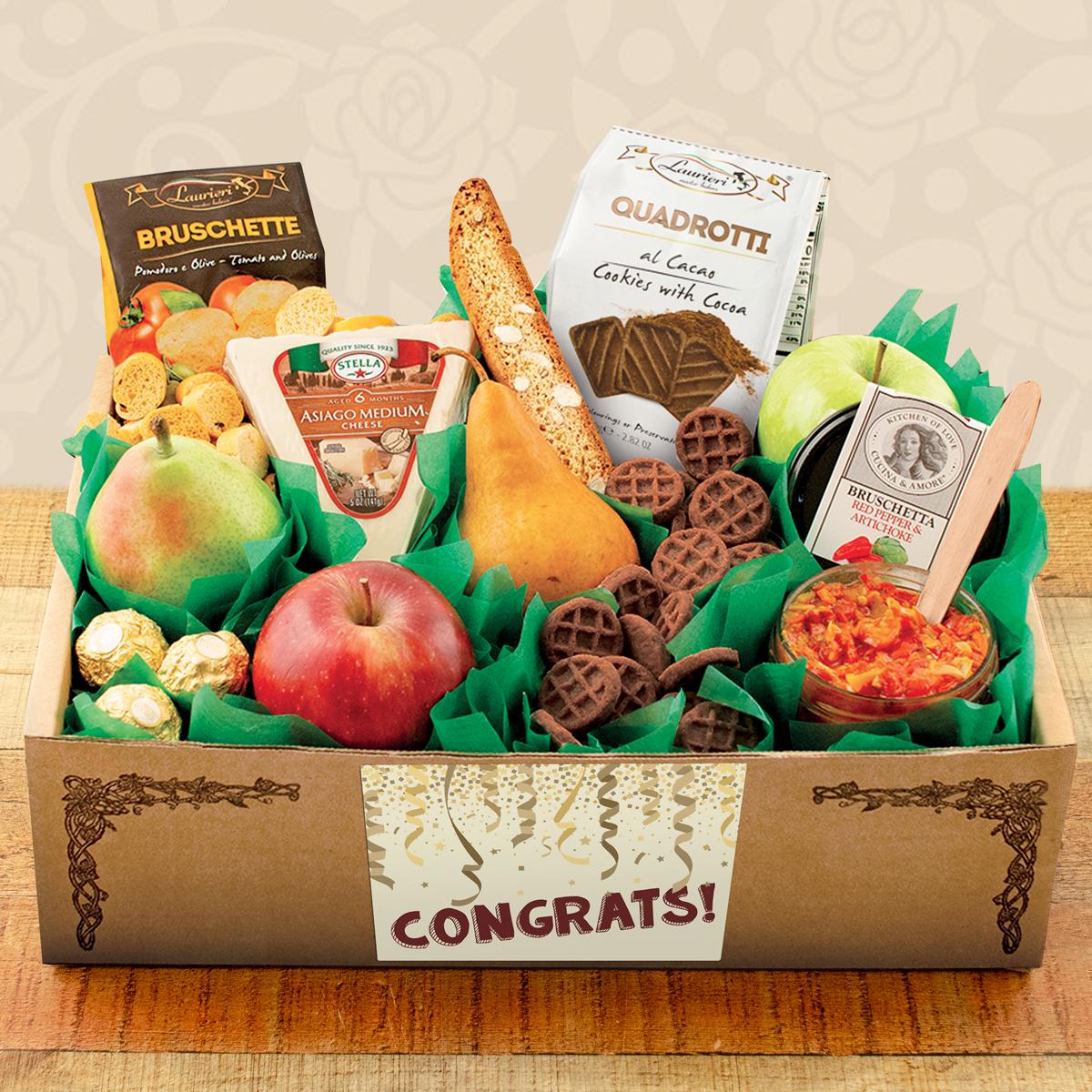 Capalbo's Italian Pride Of The Farm Fruit Gift Box - Congratulations