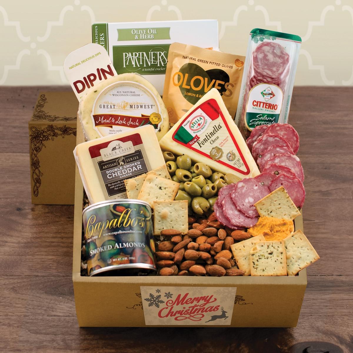 Capalbo's Cheese & Crackers Classic Collection Gift Box - Christmas