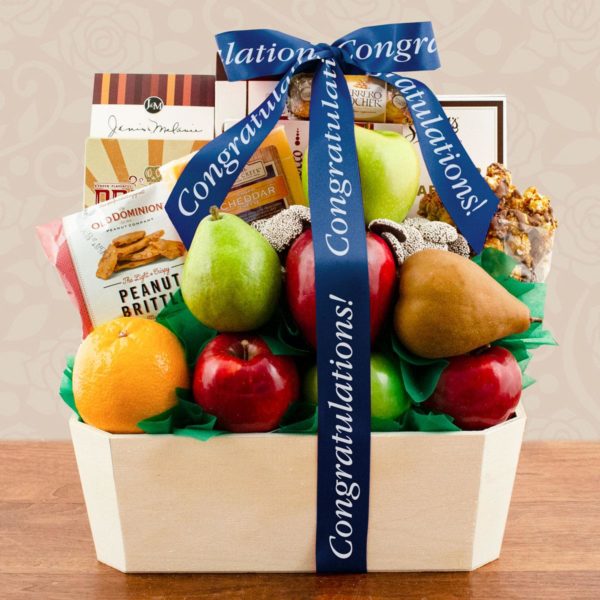 Capalbo's Orchard Fruit Gift Basket - Congratulations