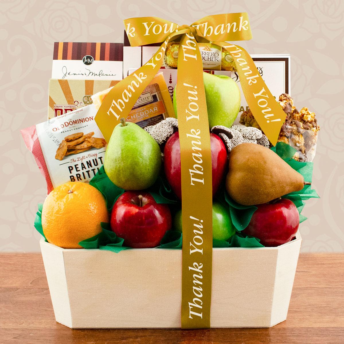 Capalbo's Orchard Fruit Gift Basket - Thank You