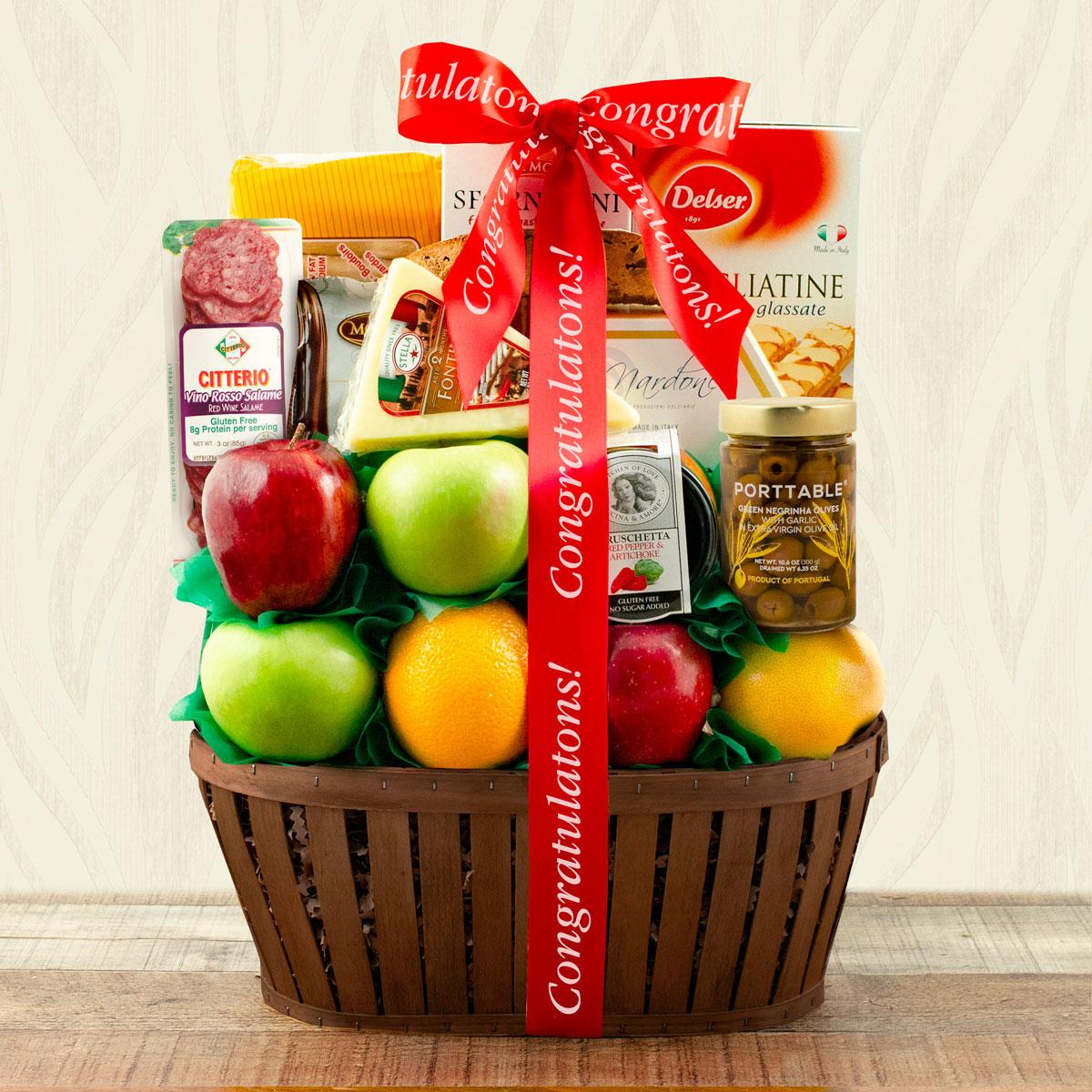 Capalbo's Firenze Fruit Gift Basket - Congratulations