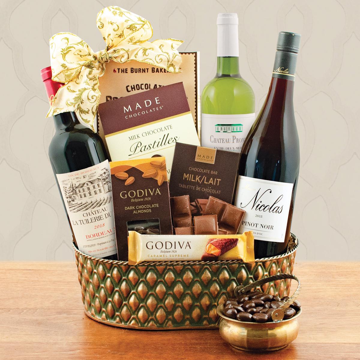 French Trio Wine Gift Basket